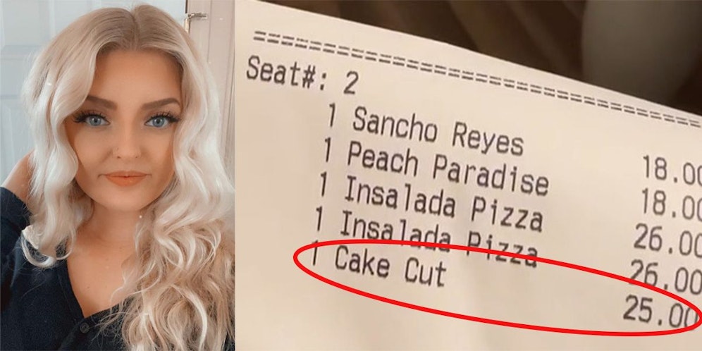 Gigi ließ sich ihre selbst mitgebrachte Torte im Lokal aufschneiden und musste schließlich 25 Dollar (24 Euro) dafür bezahlen. (Bild).&nbsp;