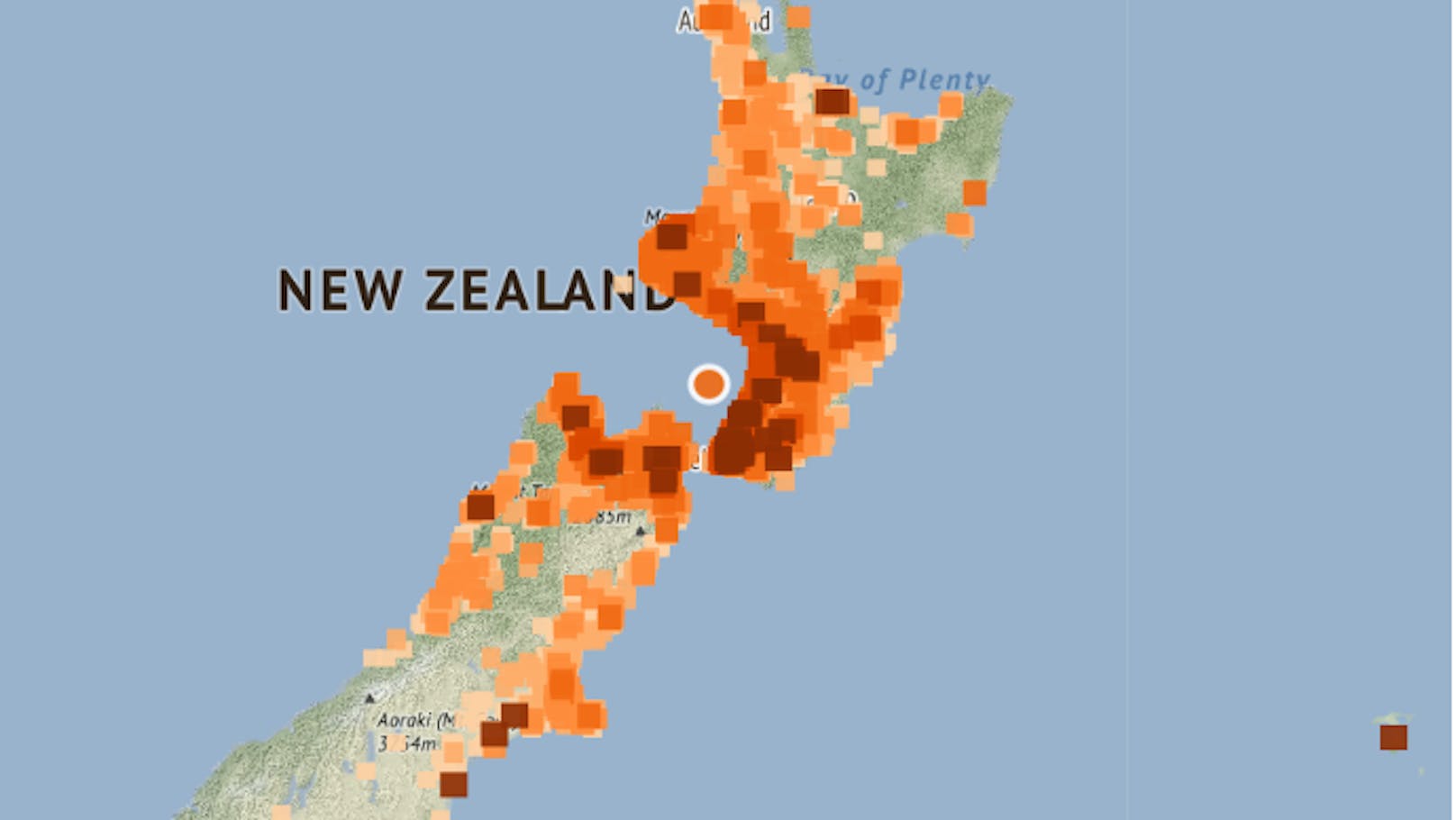 Das Erdbeben war auf der gesamten Nordinsel und in der Region Marlborough zu spüren.