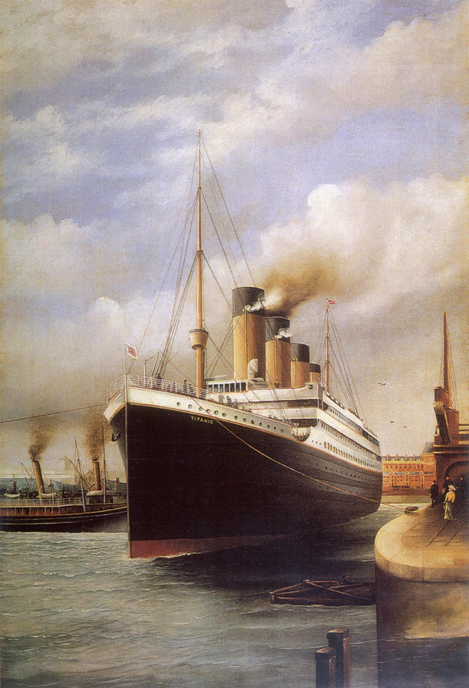 Ein Bild der "Titanic" aus dem Jahr 1912.