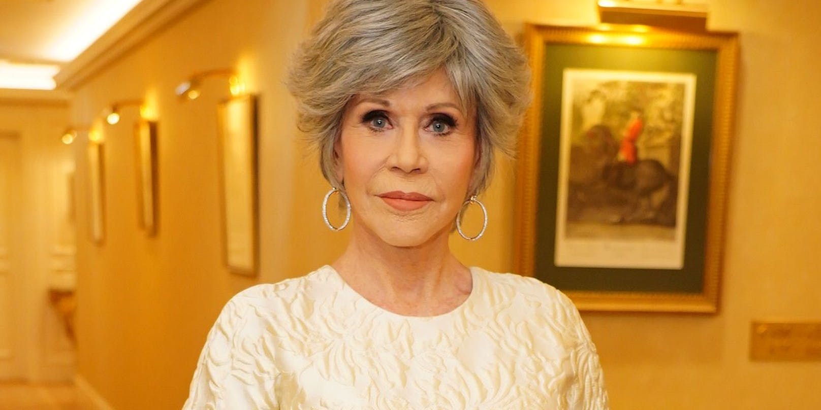 Jane Fonda war Richard Lugners Gast beim Opernball 2023.