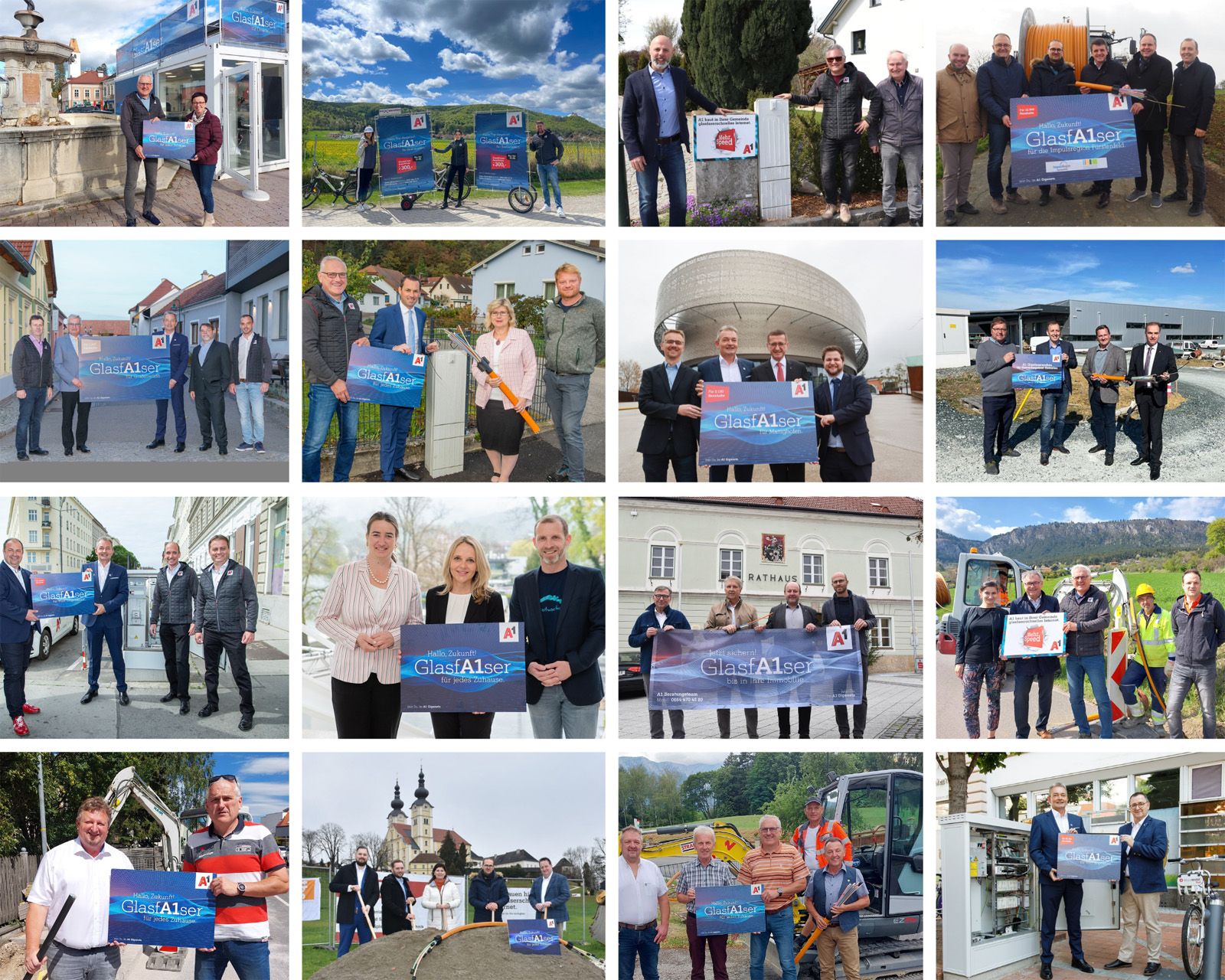 A1 Glasfasernetz erreichte 2022 mehr als 150.000 zusätzliche Haushalte.