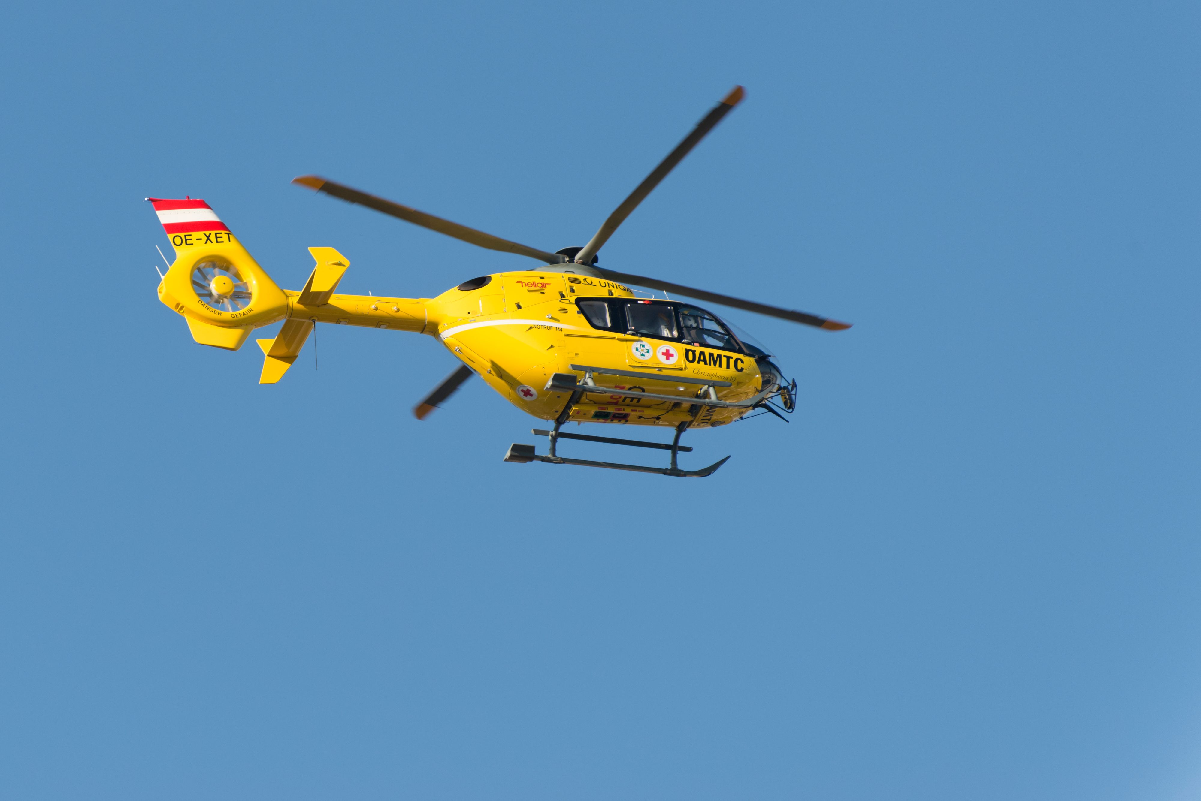 Das Mädchen musste mit dem Rettungshubschrauber transportiert werden. Symbolbild. 