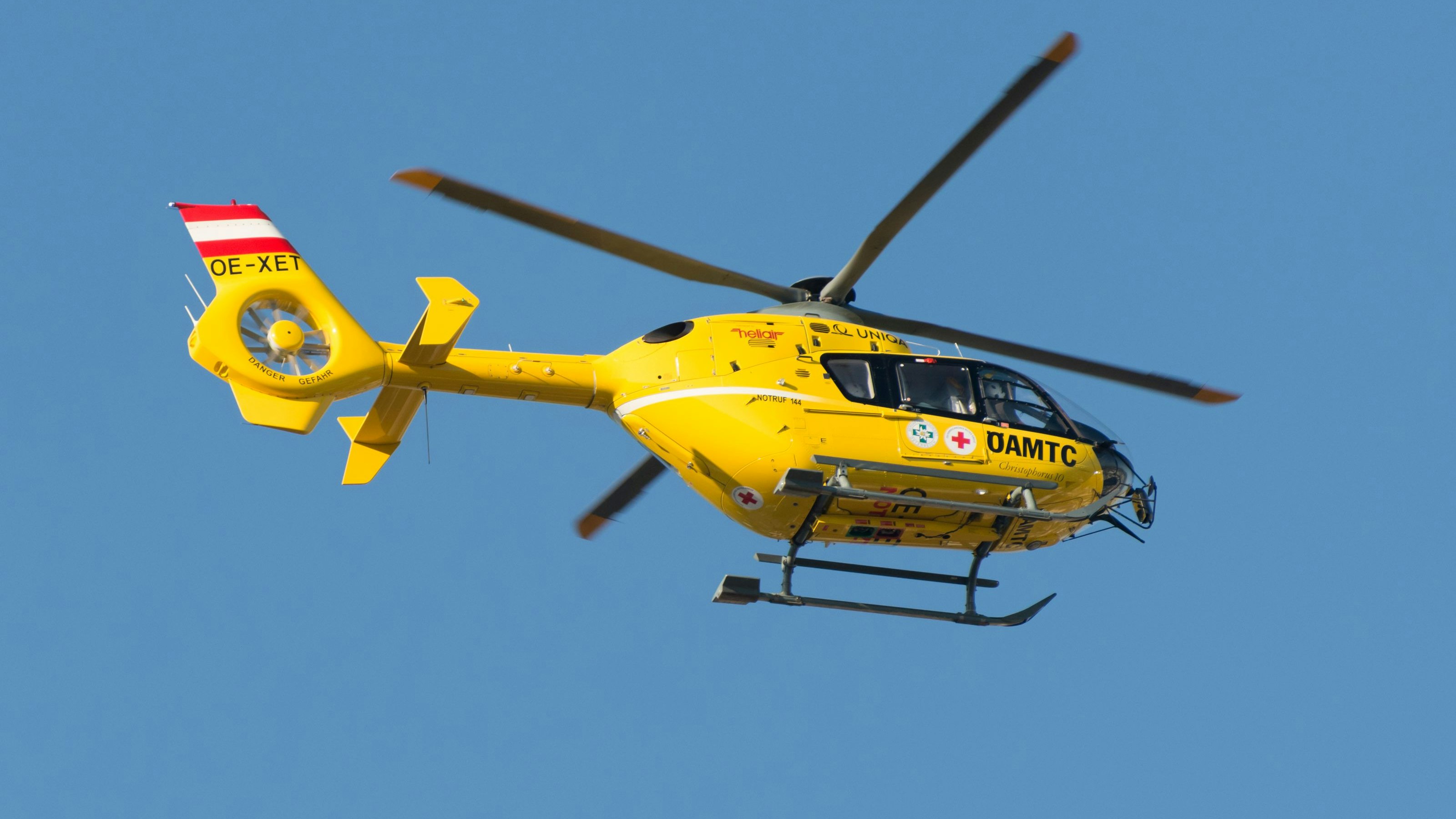 Das Mädchen musste mit dem Rettungshubschrauber transportiert werden. Symbolbild. 