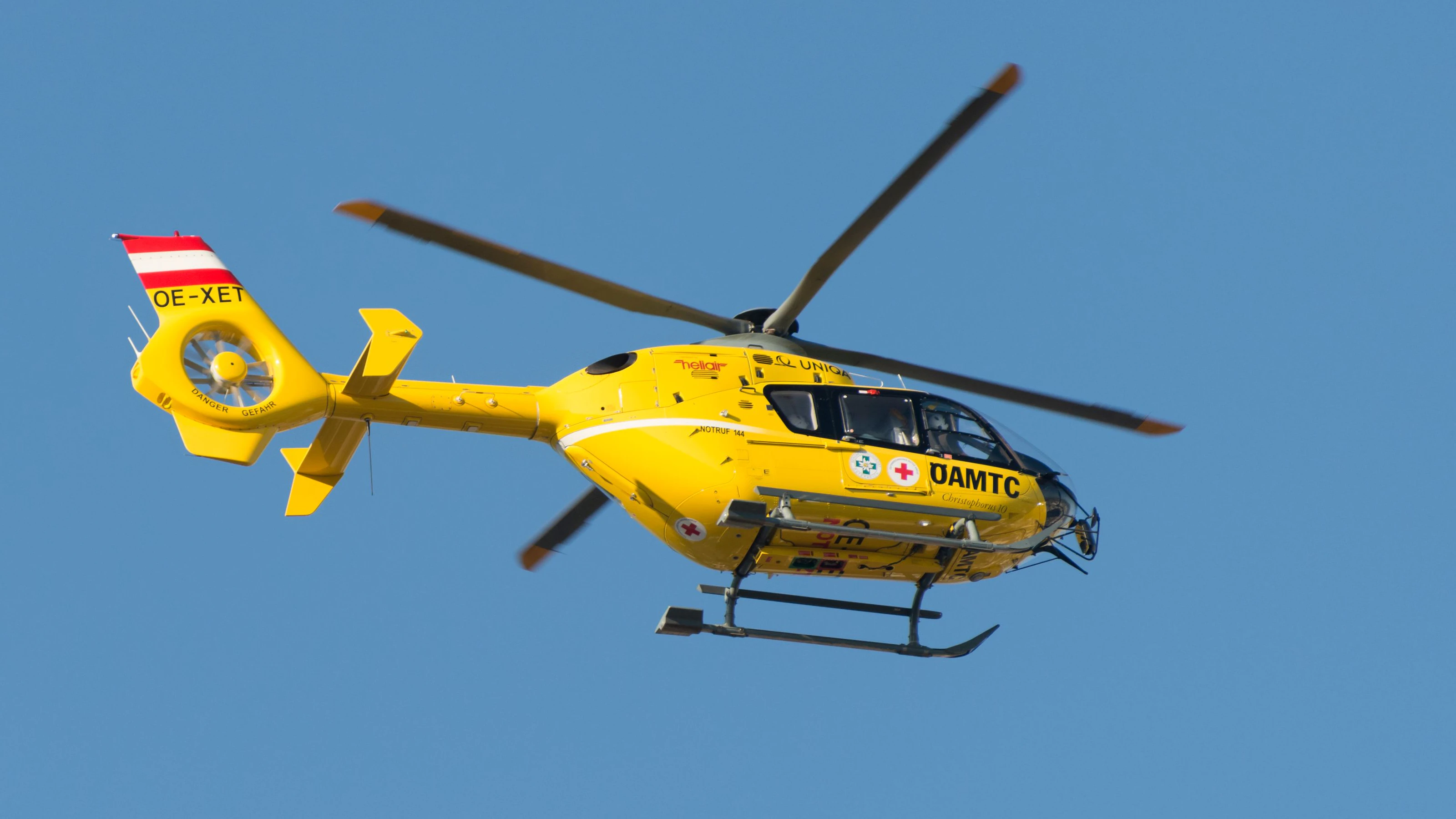 Das Mädchen musste mit dem Rettungshubschrauber transportiert werden. Symbolbild. 