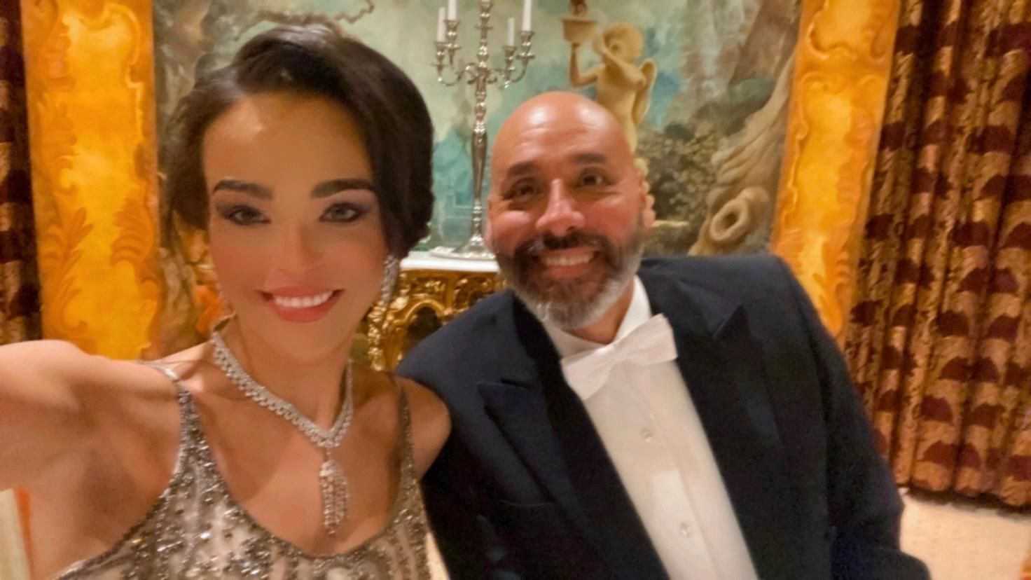 "<em>Heute</em>"-Opernball-Prinzessin Jaqueline Sappert mit David Deleon, Jane Fondas Make-up-Artist.