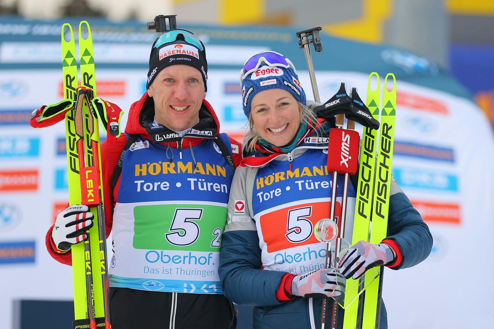 Biathlon-Duo erobert bei der WM sensationell Silber