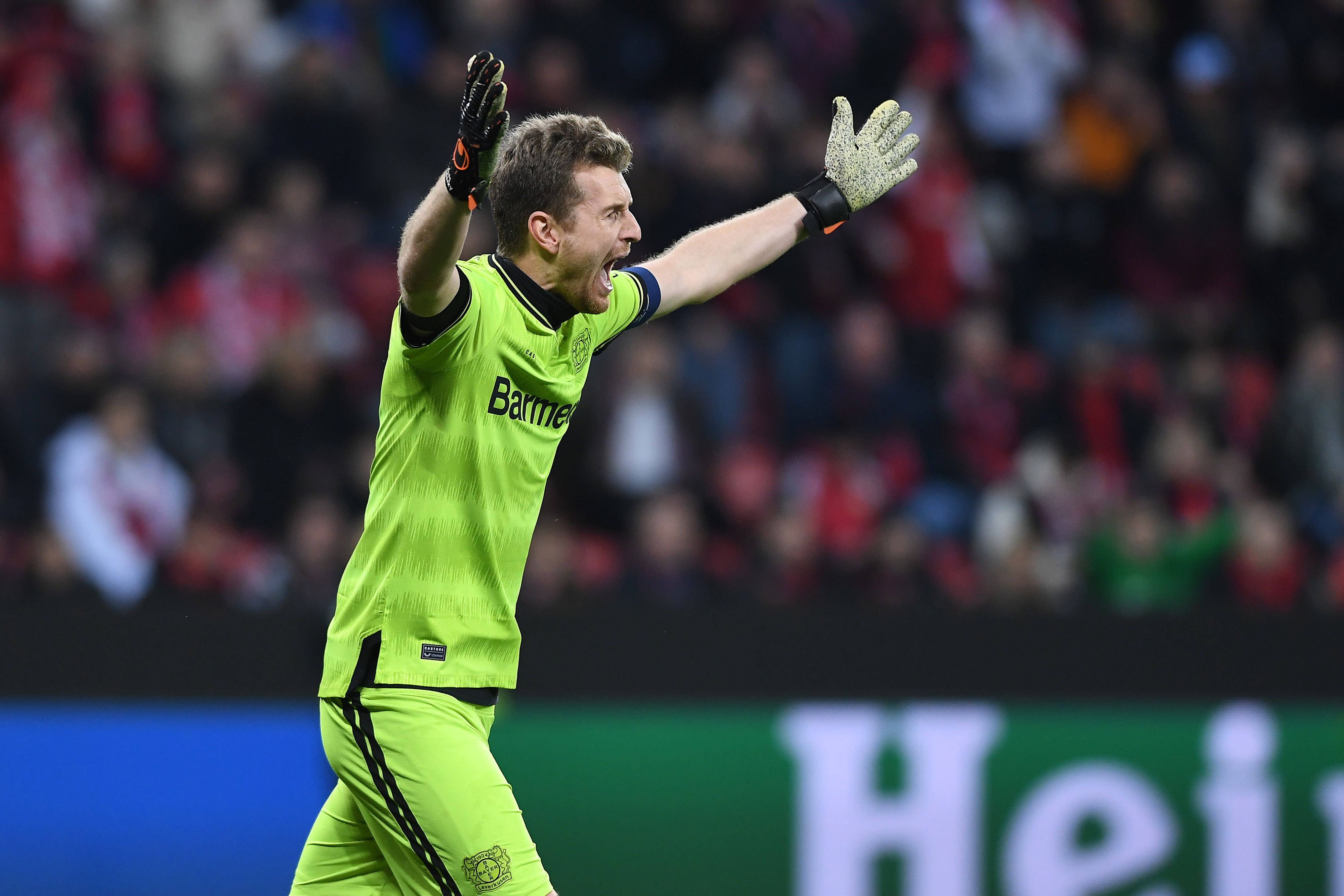 Leverkusen-Keeper Lukas Hradecky schäumte nach der knappen Pleite gegen Monaco. 
