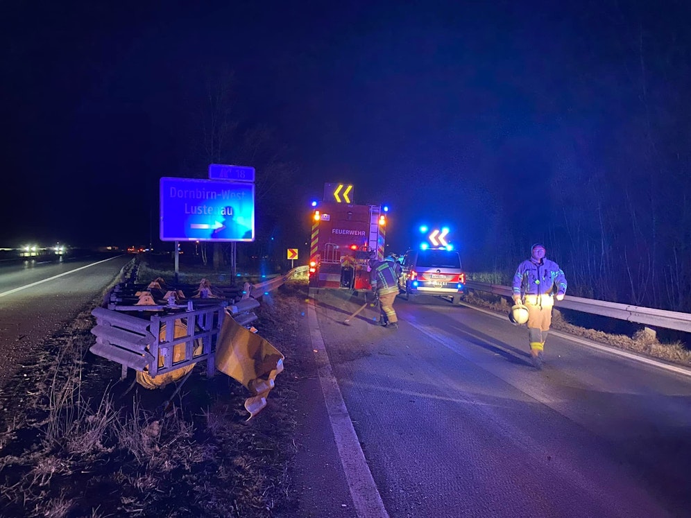 Am Donnerstagabend ereignete sich auf der Rheintalautobahn A14 ein schwerer Verkehrsunfall.