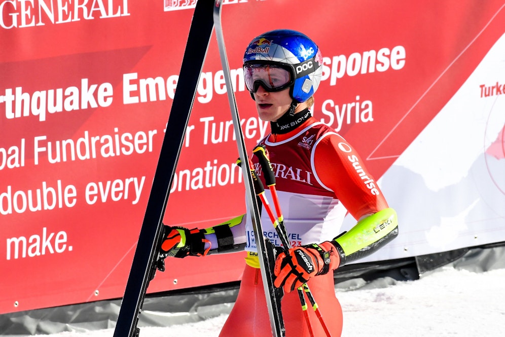 Marco Odermatt hat nach dem ersten Riesentorlauf-Durchgang im ORF kein Interview gegeben. 