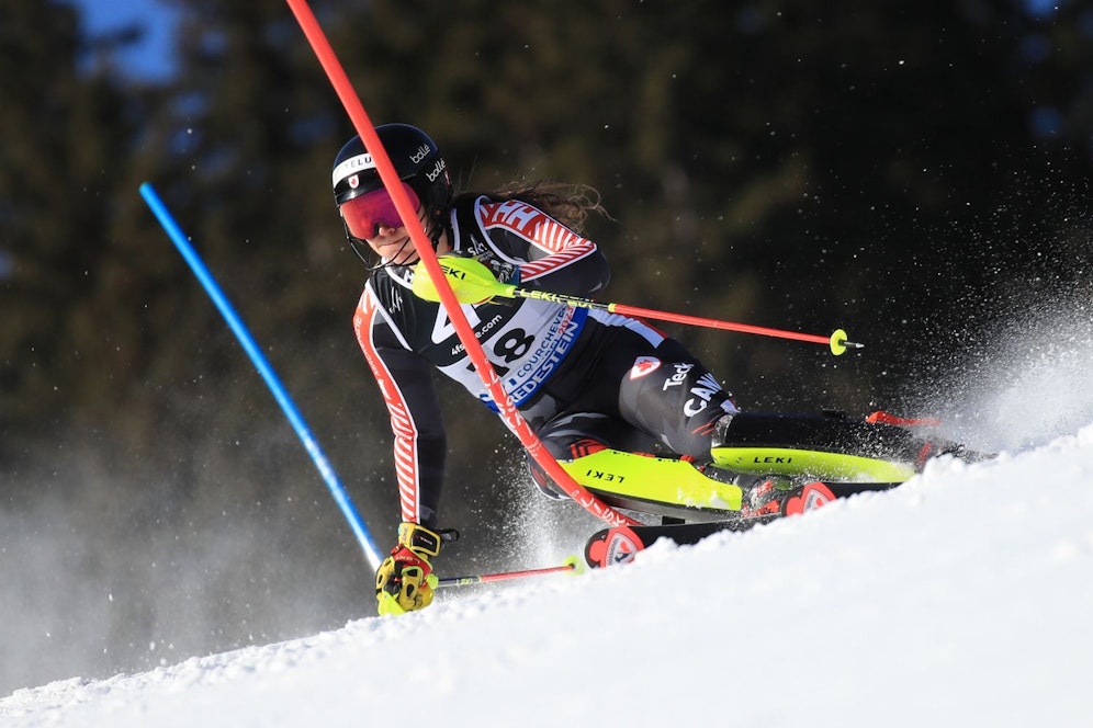 Laurence St.-Germain ist völlig überraschend Slalom-Weltmeisterin. 