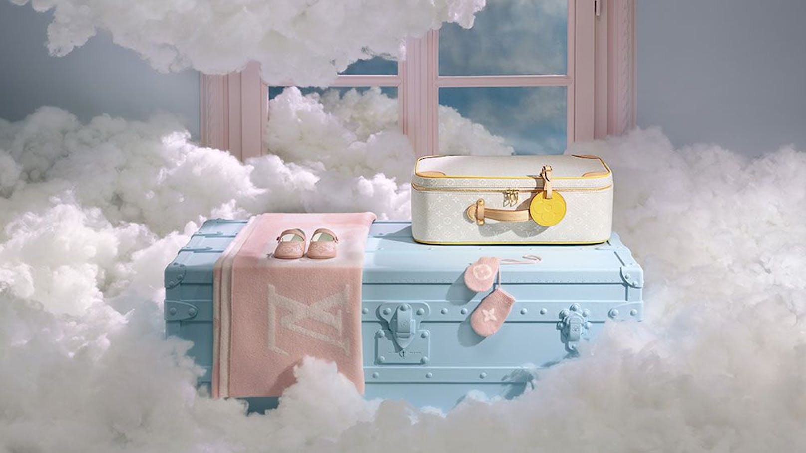Auf Wolken gebettet und in Pastellfarben gehalten: Die erste Kollektion von Louis Vuitton für Babys ist da!&nbsp;