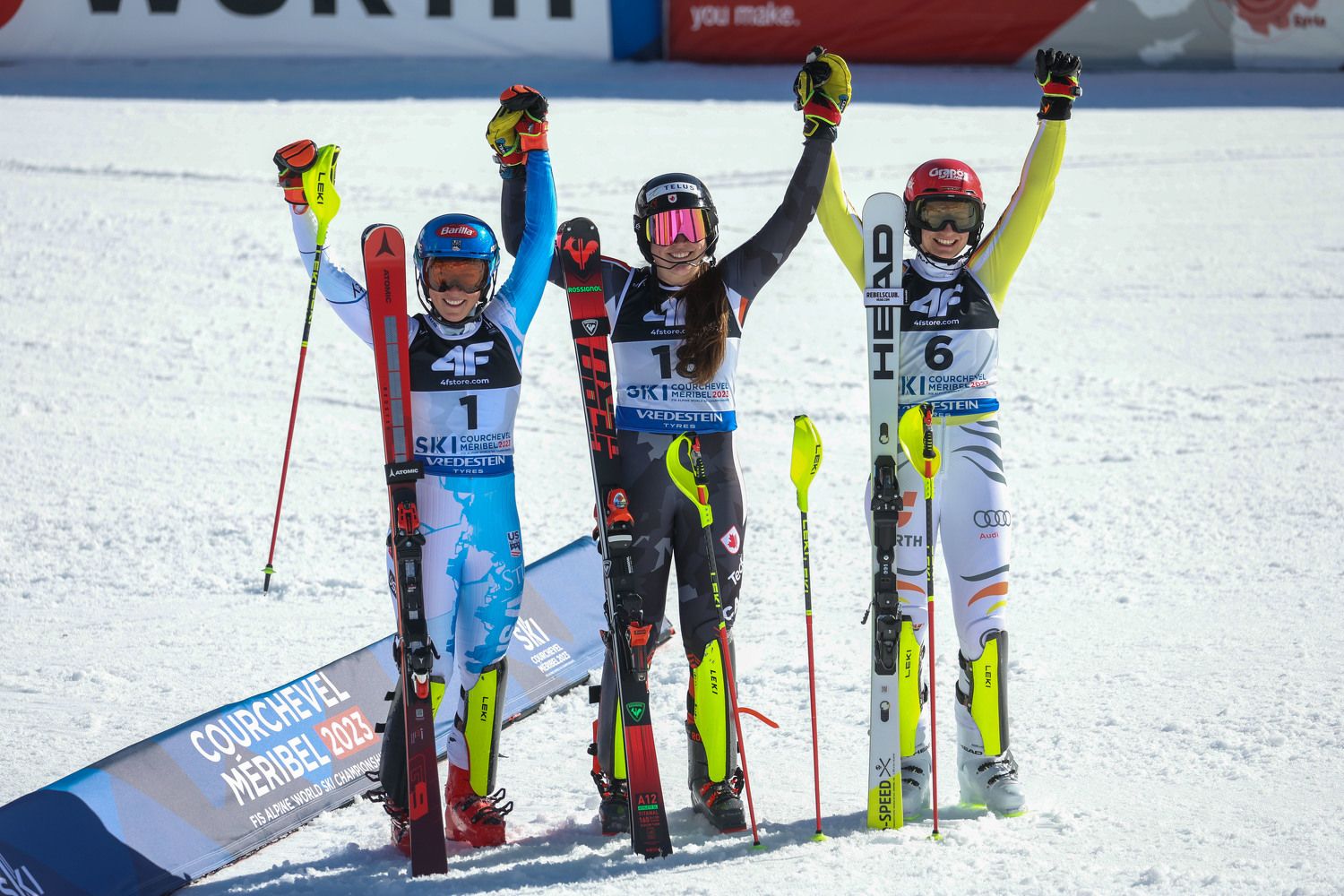 Laurence St.-Germain hat völlig überraschend WM-Gold im Slalom geholt. 