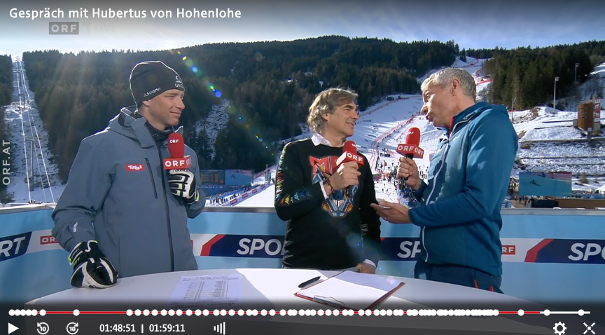 Hubertus von Hohenlohe im Verbal-Duell mit Rainer Pariasek