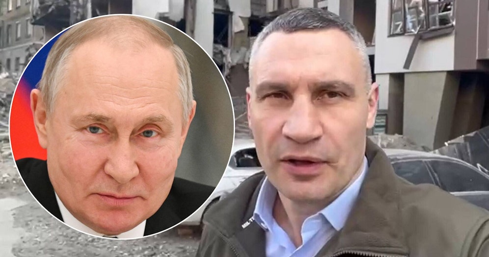 Vitali Klitschko (r.), Wladimir Putin