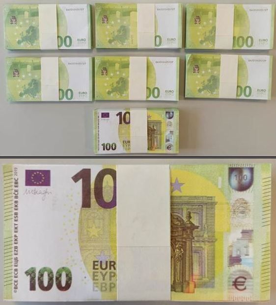 Das sichergestellte Falschgeld. Damit wurde ein Wiener von Betrügern reingelegt.