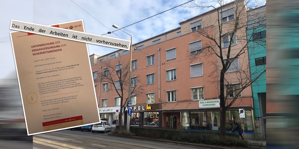 Kaltes Wasser, keine Heizung: In Wien-Währing müssen Mieter frieren.