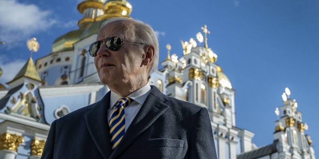 US-Präsident Joe Biden bei seinem Überraschungsbesuch in Kiew.