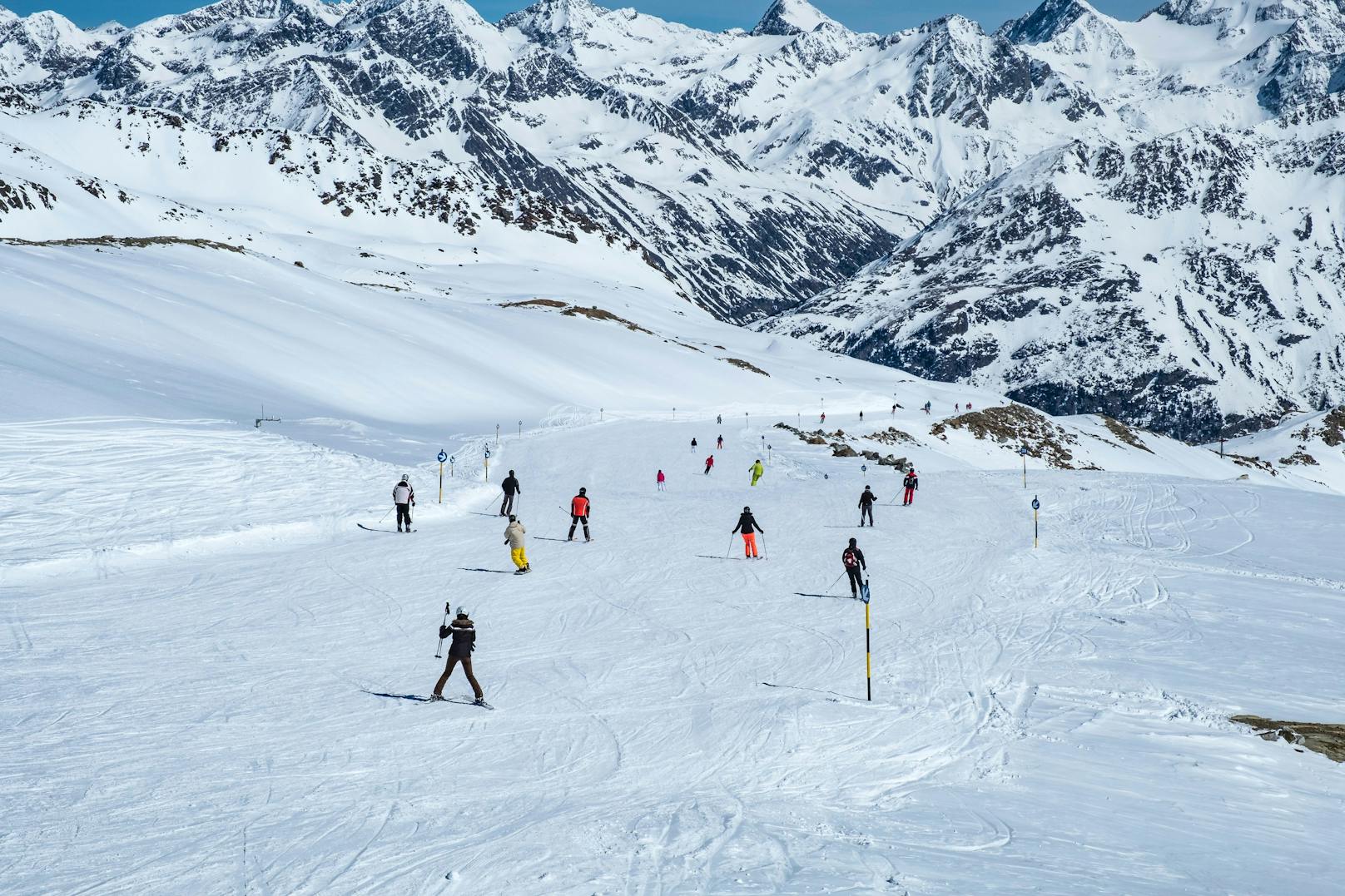 Der Streit trug sich auf einer Skipiste im Skigebiet von Sölden zu. Symbolbild. 