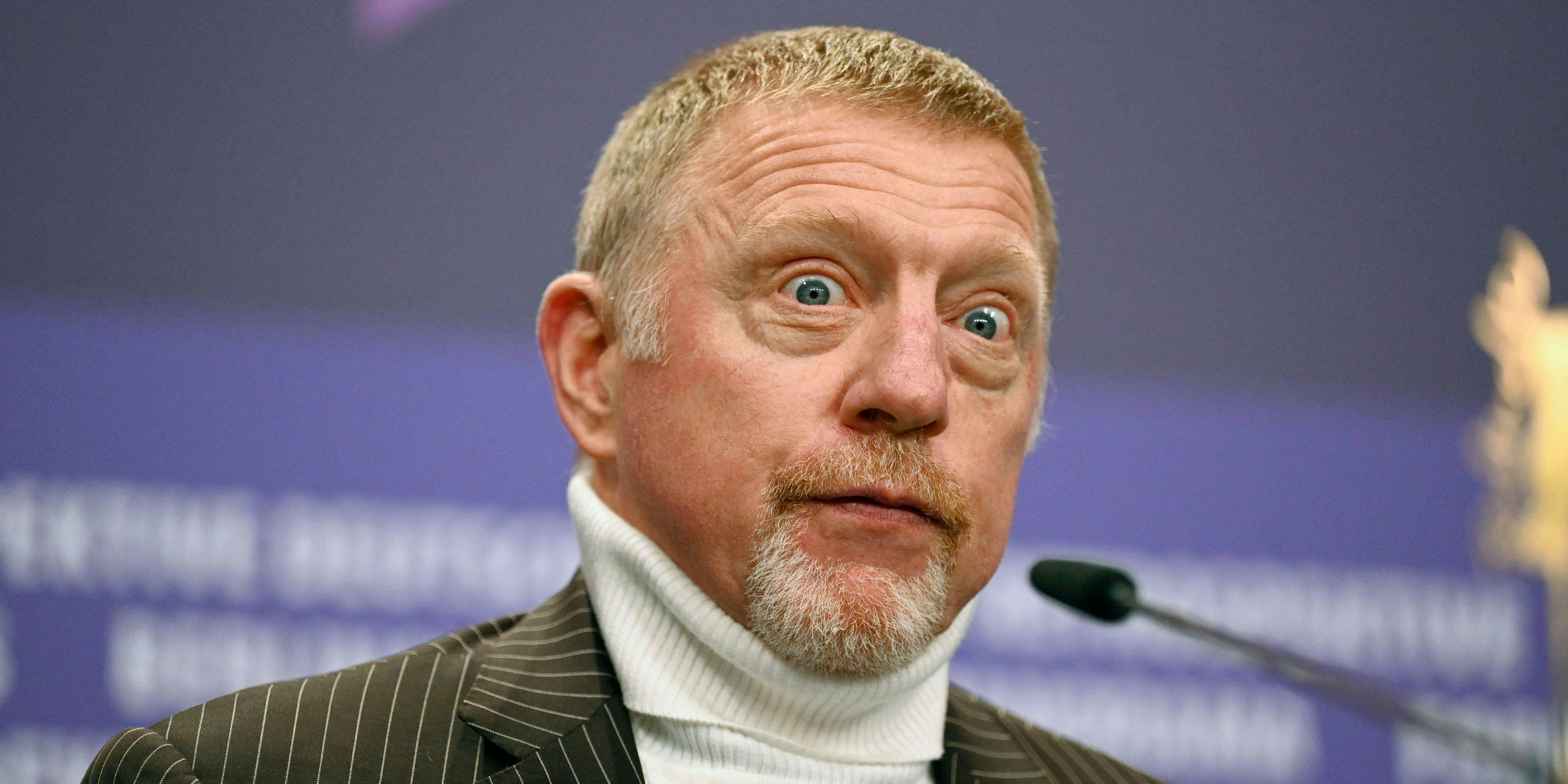 Boris Becker bei der Pressekonferenz zum Dokumentarfilm Boom Boom The World vs. Boris Becker auf der Berlinale 2023 / 73. Internationale Filmfestspiele Berlin im Hotel Grand Hyatt. Berlin, 19.02.2023 *** Boris Becker at the press conference for the documentary Boom Boom The World vs Boris Becker at the Berlinale 2023 73 Berlin International Film Festival at the Grand Hyatt Berlin hotel, 19 02 2023 Foto:xF.xKernx/xFuturexImage