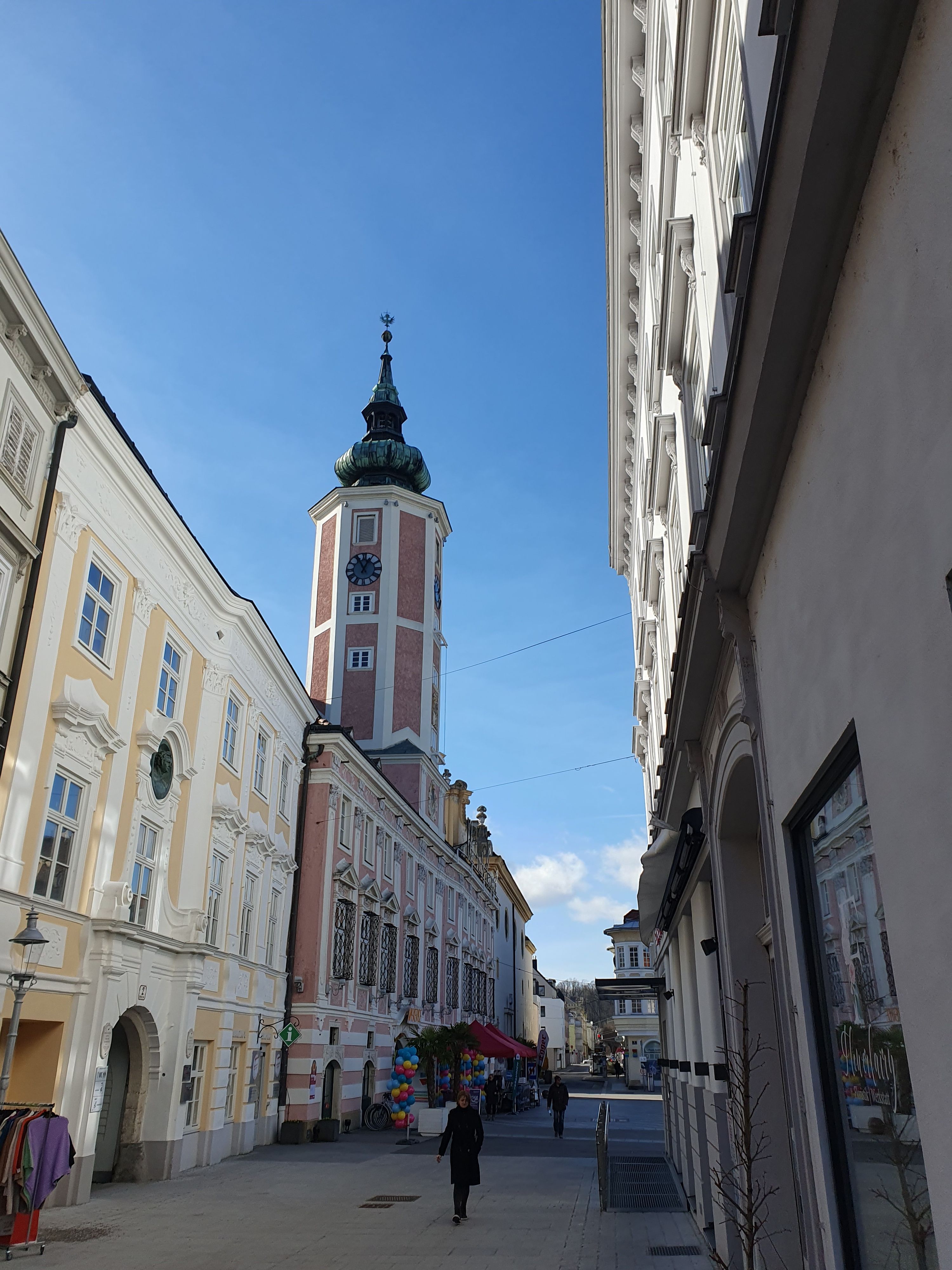 Blick auf das Rathaus in St. Pölten