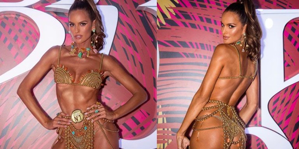 Izabel Goulart zeigt sich im knappen Karneval-Outfit.&nbsp;