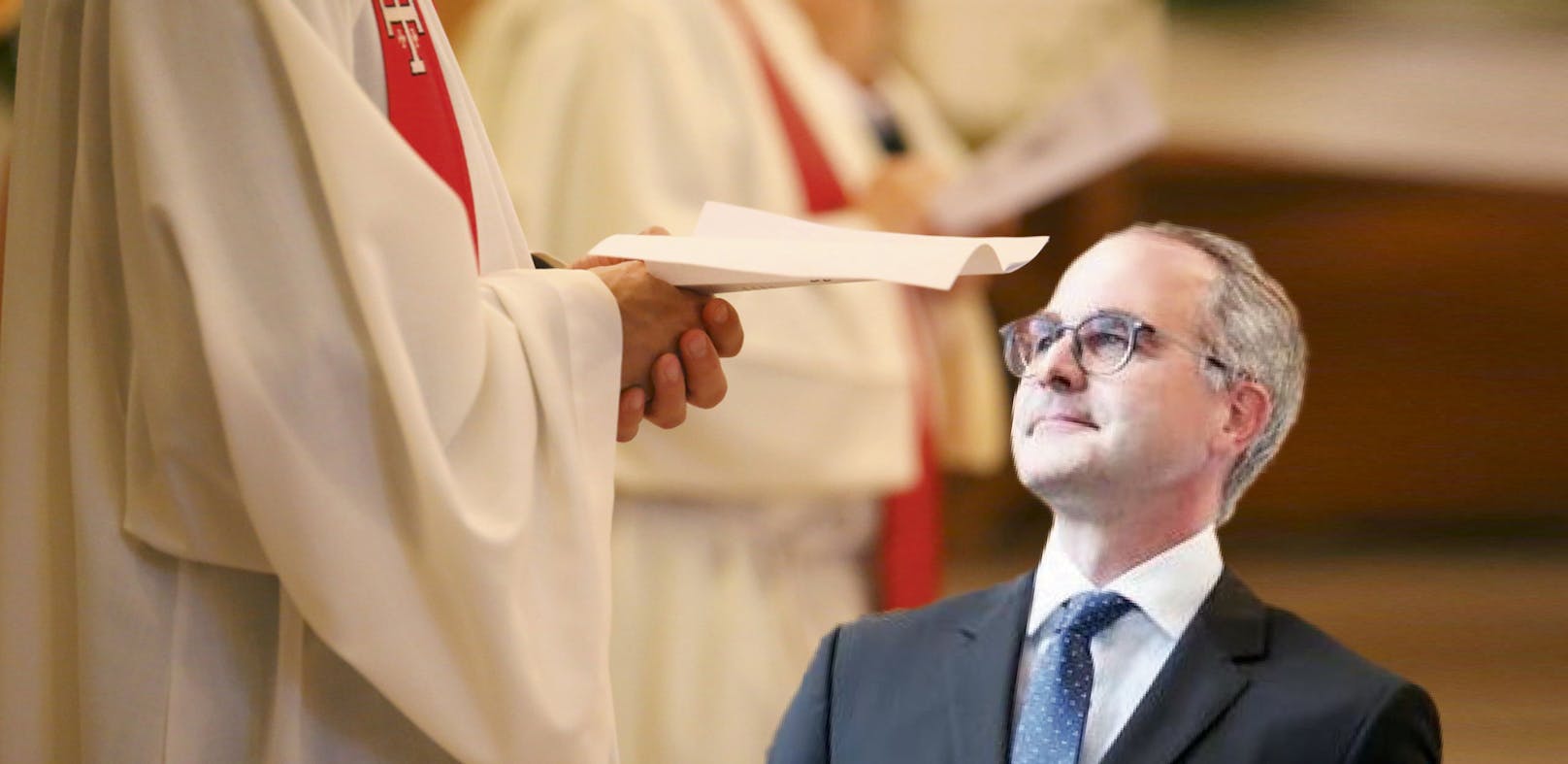 Der Linzer Anwalt Oliver Plöckinger vertritt den Geistlichen, der mehr als 400.000 Euro Schaden angerichtet haben soll.