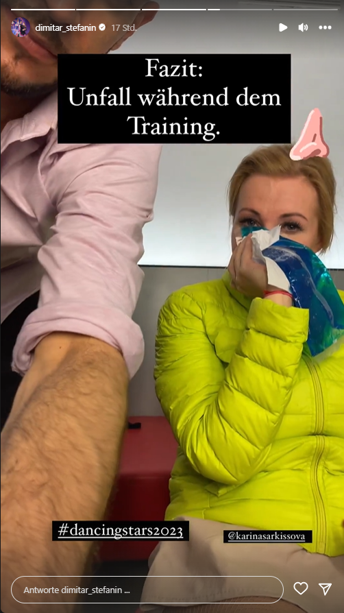 In seinen Insta-Stories berichtet Dimitar über das Unglück. 