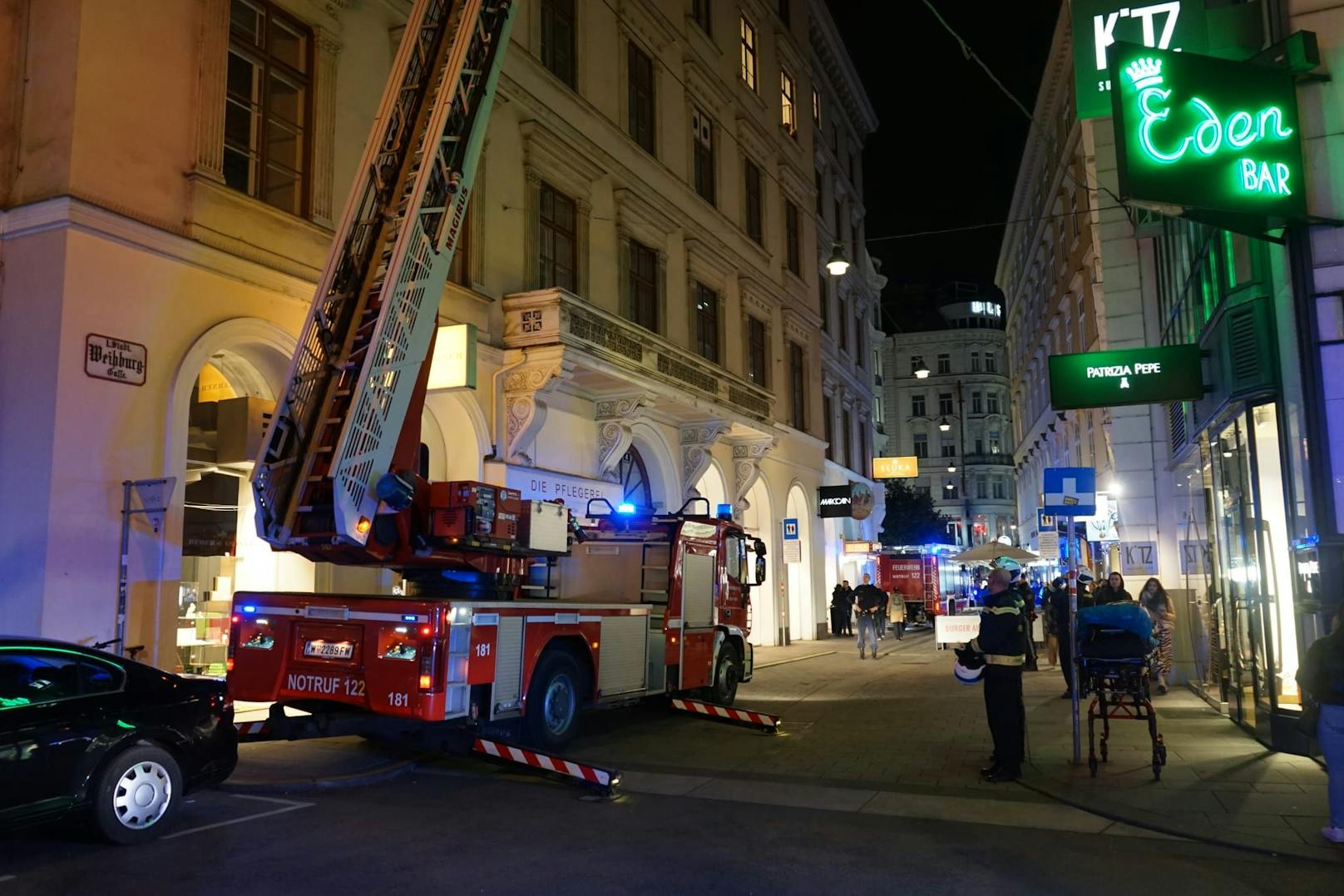 Feuerwehreinsatz in der Wiener City!
