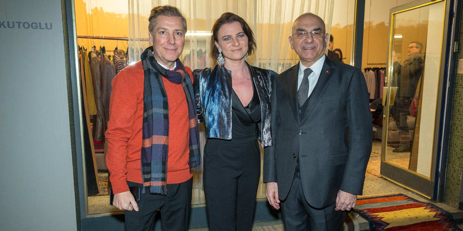 Katharina Nehammer beim Charity Empfang von Atil Kutoglu und dem türkischen Botschafter Ozan Ceyhun.
