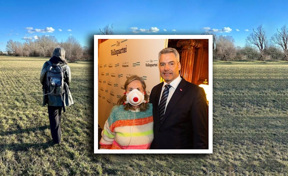 Bundeskanzler Karl Nehammer traf die lungenkranke Pensionistin und sicherte ihr Hilfe zu.