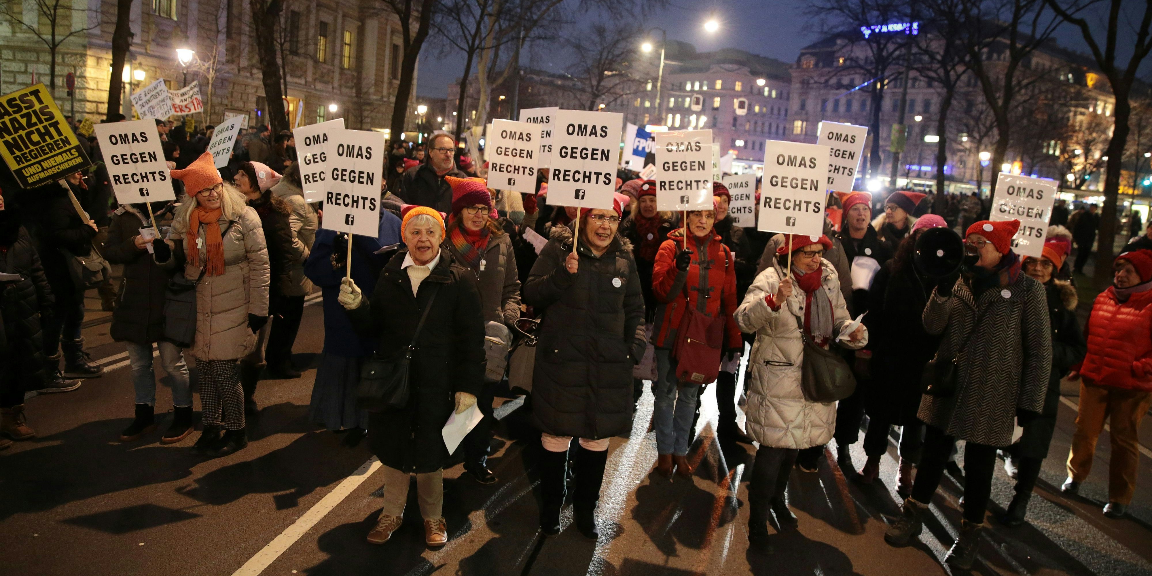 Demo gegen den Akademikerball