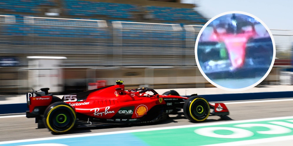 Eine Beule an der Nase verursacht Kopfschmerzen bei Ferrari.