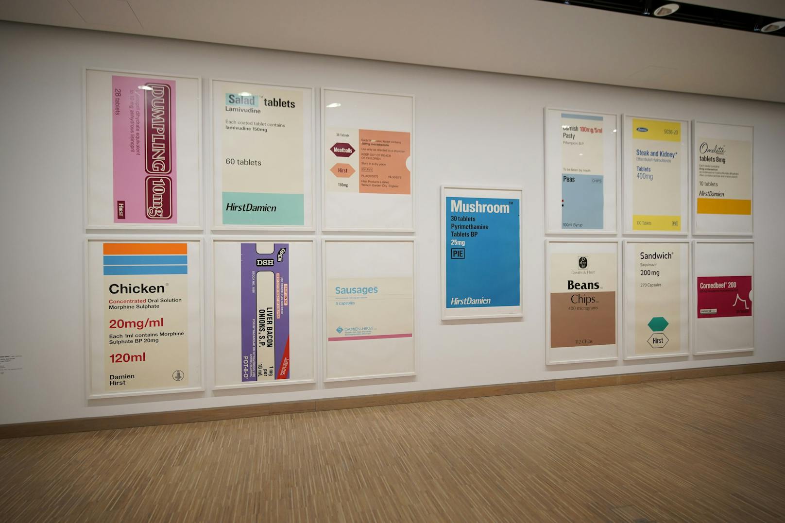 Ausstellungsansicht "Andy Warhol bis Damien Hirst" in der Albertina modern.