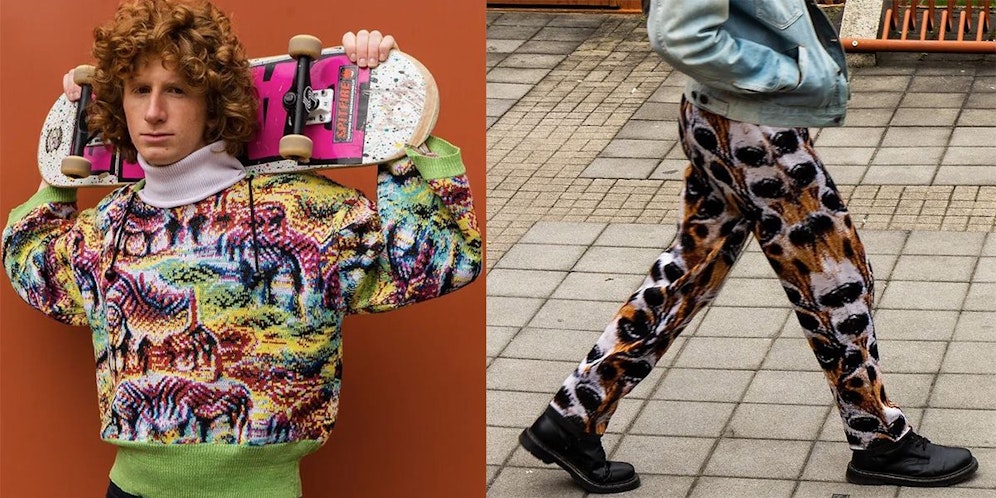 Der Pullover (li.) lässt die Software ein Zebra erkennen, die Hose (re.) einen Hund.&nbsp;