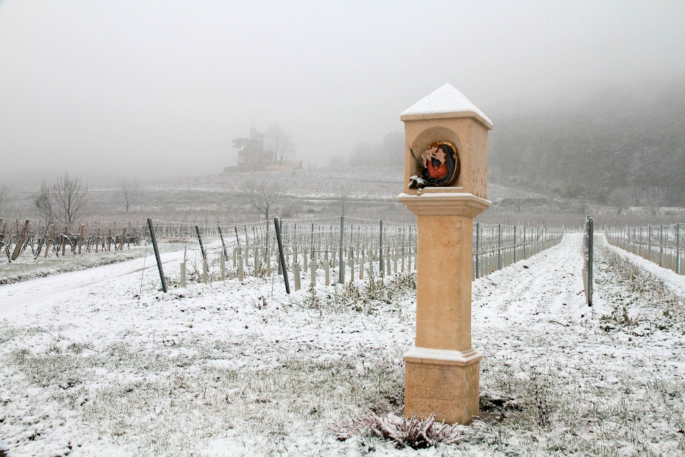 Winterlandschaft in Sooß bei Bad Vöslau, Niederösterreich. Symbolbild