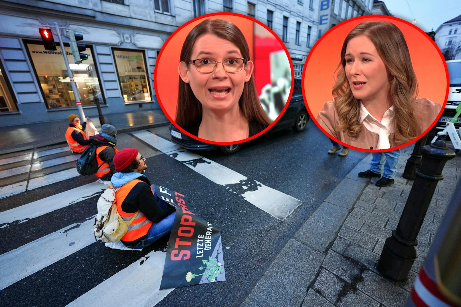 Klima-Kleberin attackiert ÖVP-Politikerin im ORF