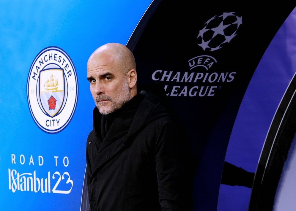 Pep Guardiola wechselte im Champions-League-Duell mit RB Leipzig kein einziges Mal aus.
