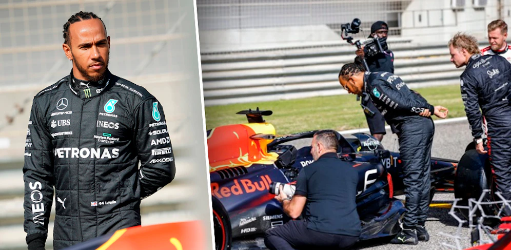 Hamilton nimmt den Red Bull unter die Lupe