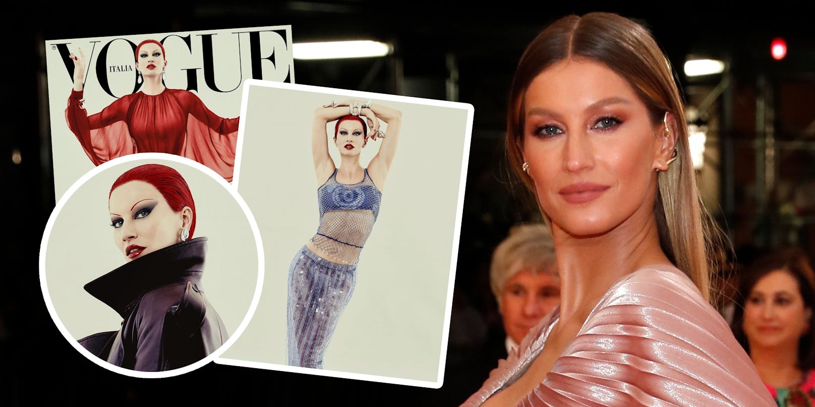 Supermodel Gisele Bündchen ist auf dem "Vogue"-Cover nicht wiederzukennen.