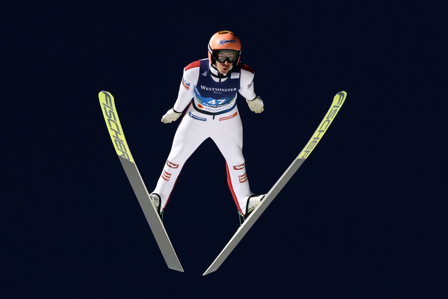 Stefan Kraft im Normalschanzen-Einzelbewerb bei der WM in Planica. 