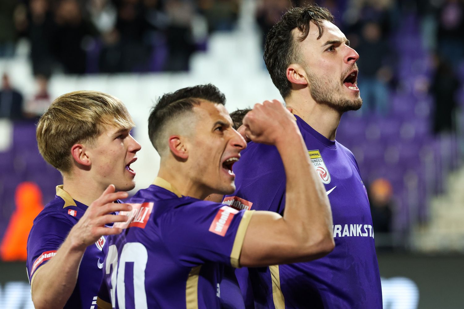 Die Austria feiert einen klaren Heimerfolg gegen Hartberg. 