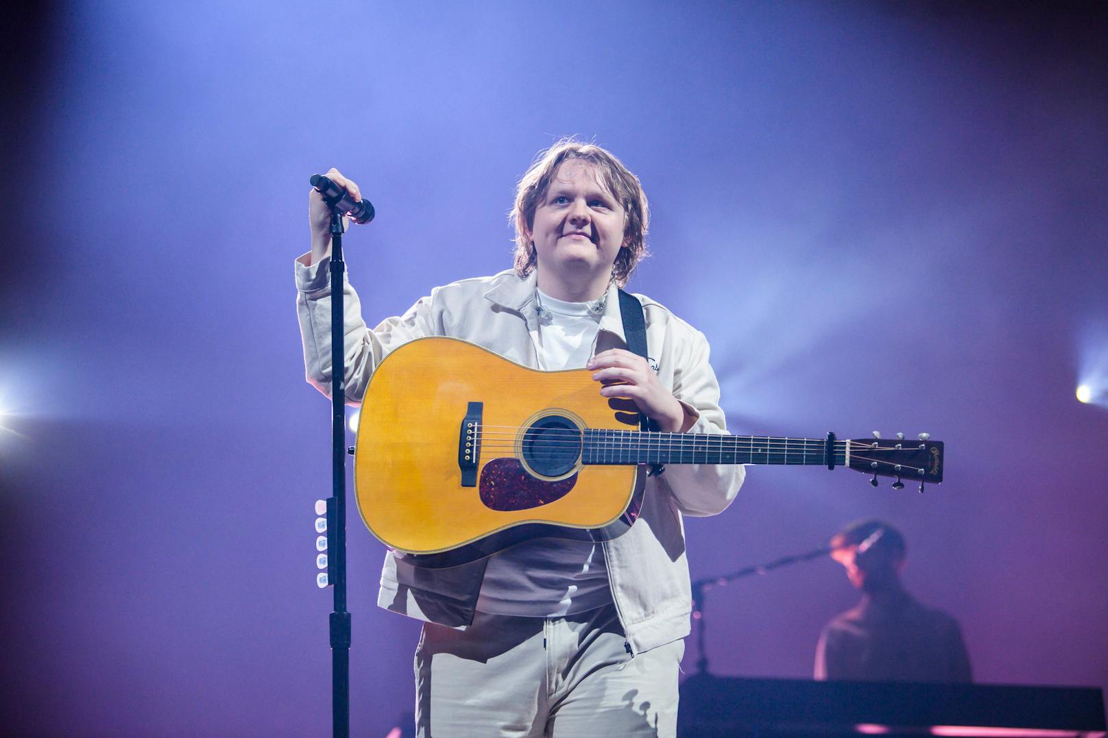 Lewis Capaldi playing live at the OVO Hydro in Glasgow. 