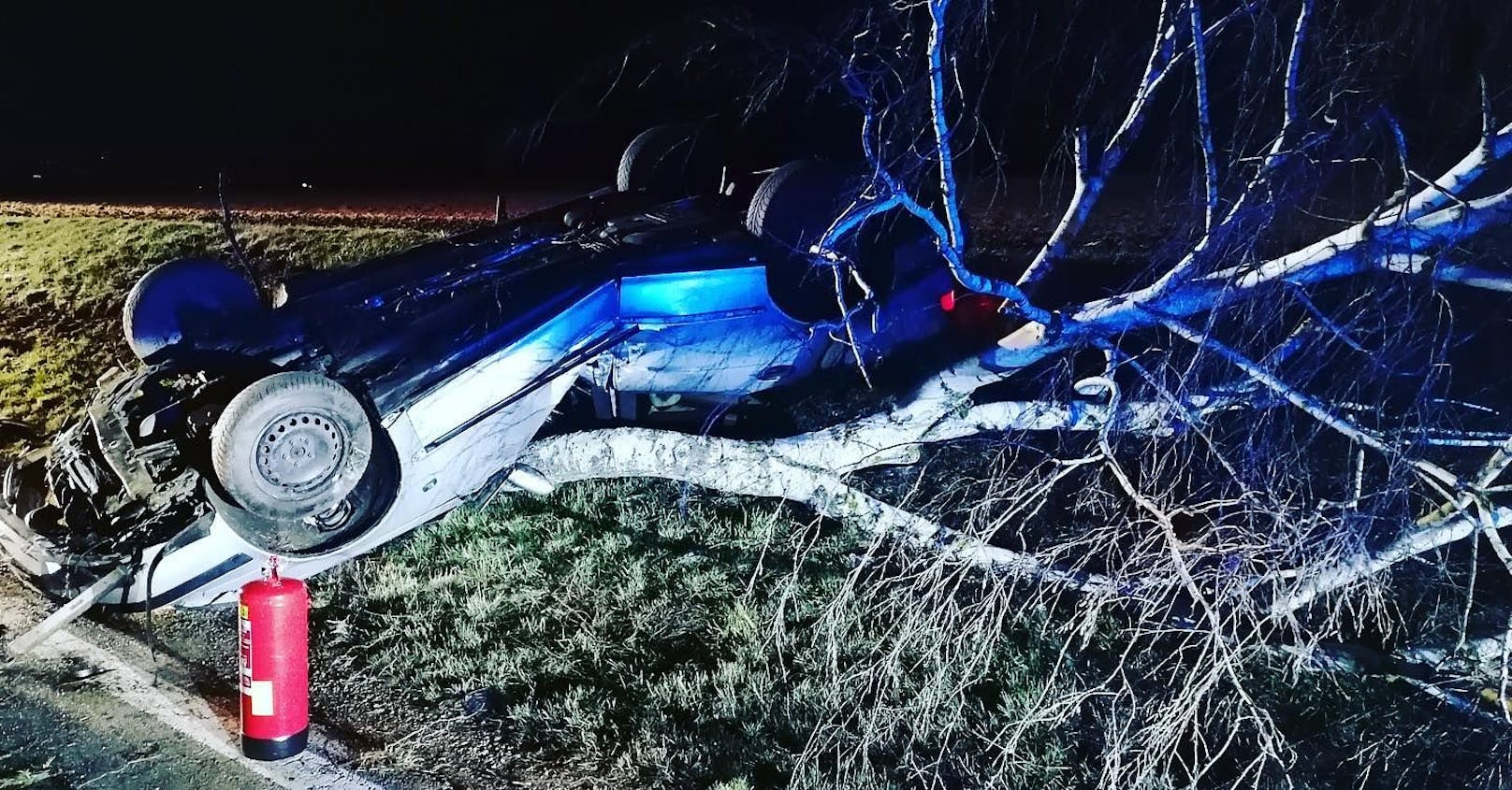 Lenker und Beifahrer wurden bei dem Unfall verletzt.