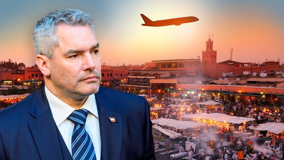Erster österreichischer Kanzler in Marokko: Karl Nehammer