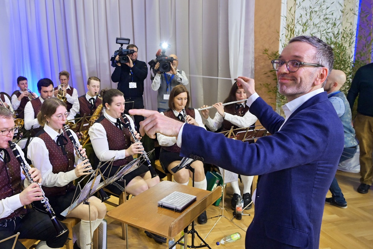 Herbert Kickl beim politischen Aschermittwoch der FPÖ in Ried.