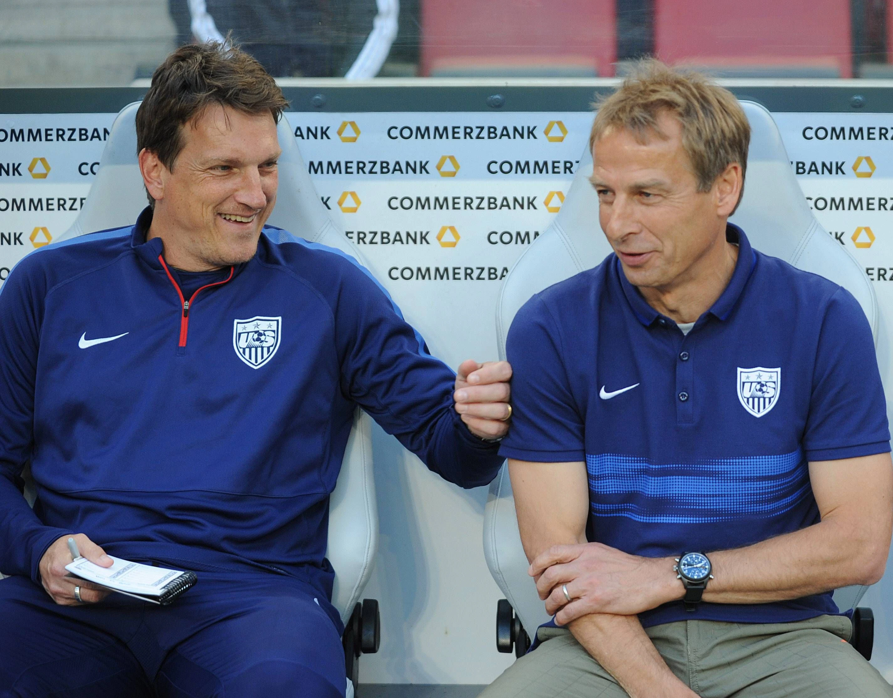 "Co" Andi Herzog und Jürgen Klinsmann in Zeiten als US-Teamchef.