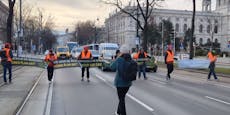 Sie picken nicht! Klima-Kleber legen zu Fuß Wien lahm