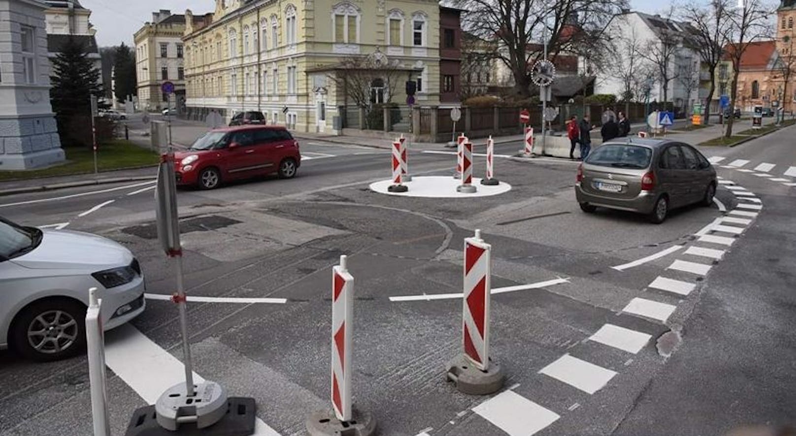 So sieht der neue Kreisverkehr in St. Pölten aus