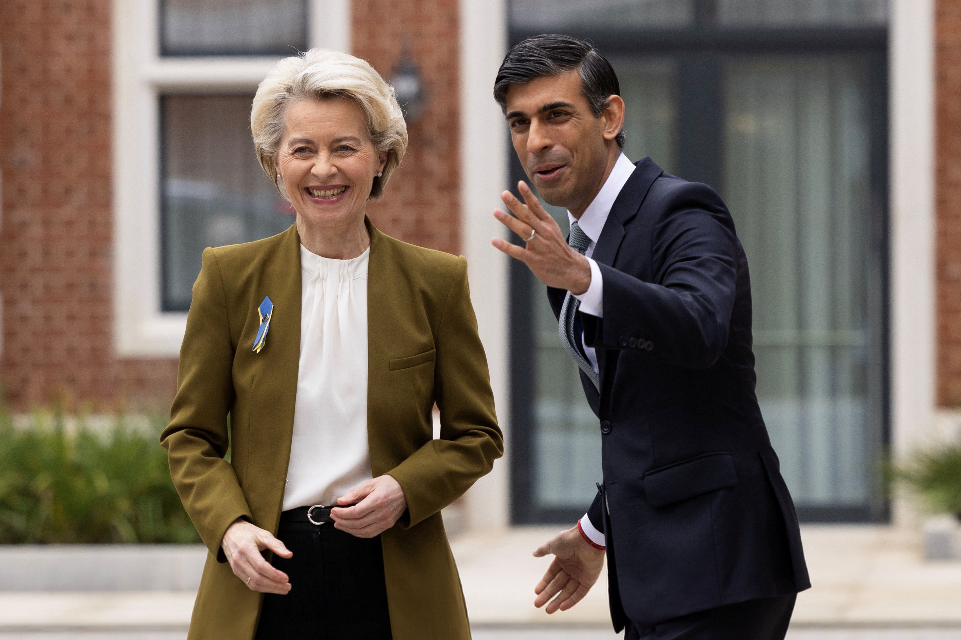 Der britische Premierminister Rishi Sunak einigte sich mit EU-Kommissionspräsidentin Ursula von der Leyen.&nbsp;