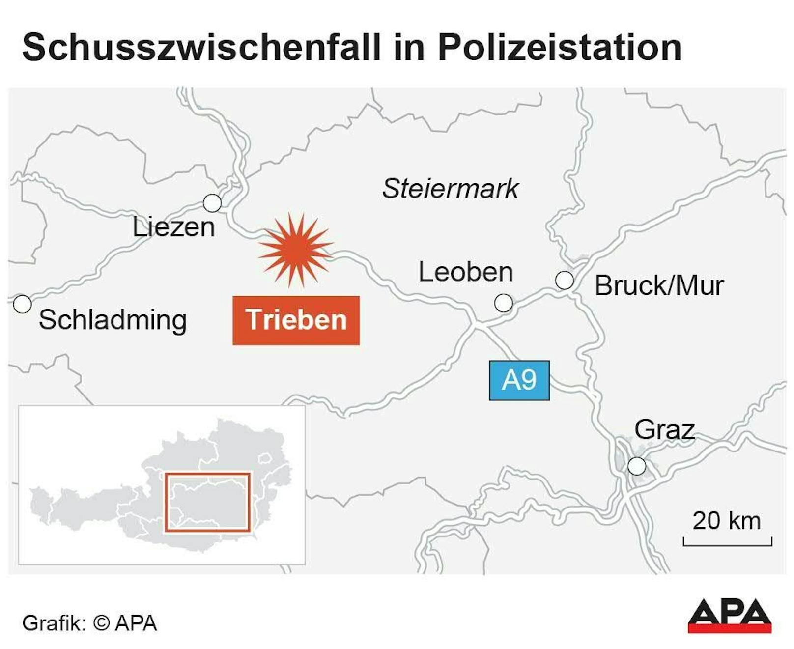 Tödliches Polizei-Drama in der Steiermark